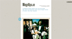 Desktop Screenshot of mingeltips.se